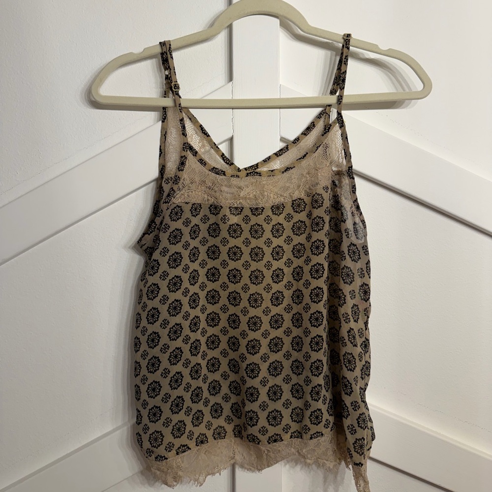 Floral Patterned Sheer Women's Top